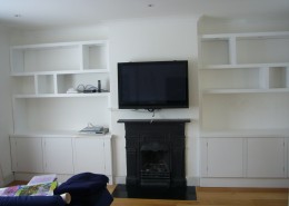 Shelves and cuboards