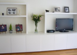 White Cupboard and Showcase