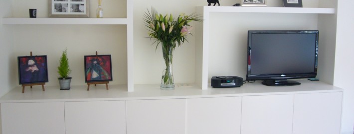 White Cupboard and Showcase