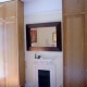 oak veneered alcove cupboards